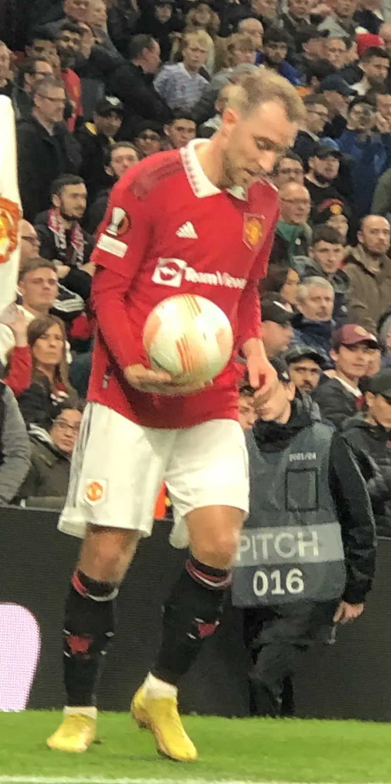 Christian Eriksen i Manchester United-trøjen i 2022