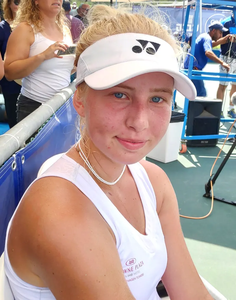 Clara Tauson som vinder af ITF-turneringen Meitar Open i Israel i 2019